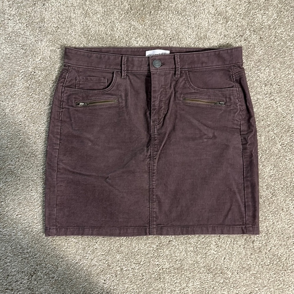 Corduroy Mini Skirt